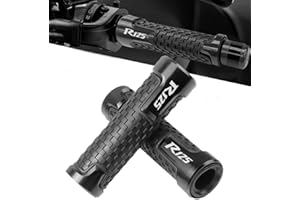 QJY-MOTOR PART-STORE 22 mm 7/8 inch handlebar grips rubber grips for Yamaha YZF R125 YZF-R125 (black)