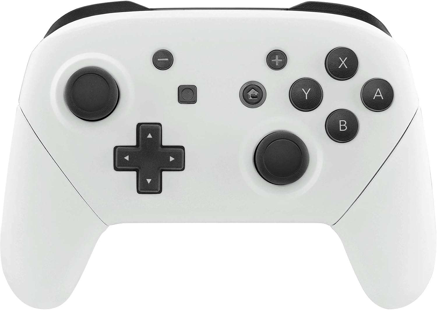 eXtremeRate Carcasa Agarre para Nintendo Switch Pro Funda Delantera Trasera Asa Shell de Tacto Suave Grip de Reemplazo para Nintendo Switch Pro Control-No Incluye el Mando(Blanco)