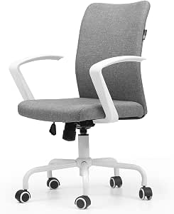 Hbada Sedia da Ufficio Sedia da scrivania ergonomica Sedia Girevole Sedia  da conferenza Lampada da visitatore Lampada da Sedia a Dondolo Bianco :  Amazon.it: Casa e cucina