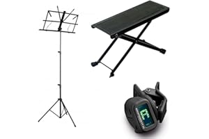 Zoundhouse Einsteiger-Bundle (39: Fußbank + Notenständer + Clip-On Tuner/schwarz)