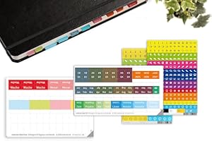 ‎WEEKVIEW weekview Tabs - Griffregister für Kalender, Organizer und Planer | Farbig markierte Registerkarten | Perfekte Übersicht & Organisation | Ideal für Büro, Schule und Zuhause (2025, Tabs 2-2025)