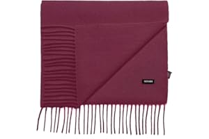 Bovari Kaschmir Schal Herren – 100% Kaschmir/Cashmere – Premium Qualität – 180 x 31 cm - viele Farben