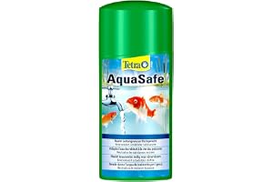 Tetra Pond AquaSafe – vattenberedare för dammar – passar kranvatten till fiskarnas liv – berikad med viktiga ingredienser och