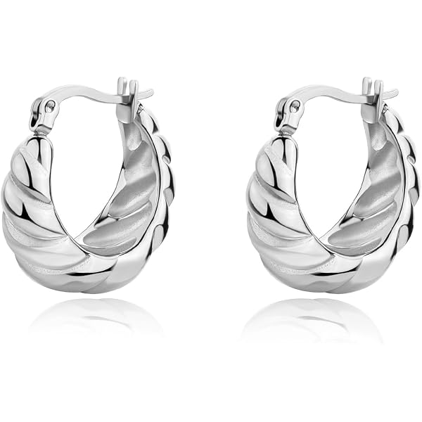 S'Agapõ Orecchini A Cerchio In Acciaio 316L Con Perla Di Conchiglia Per Donna - Collezione Wisdom SWI25
