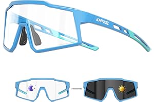 KAPVOE Lunettes pour Enfants- Photochromatiques & Polarisées Lunettes de Cyclisme Légères Frame TR90 UV400 K9031