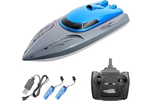 Goolsky Barca telecomandata 806 2.4G RC barca telecomandata 20KM/h giocattolo impermeabile ad alta velocità RC barca da corsa barca da corsa sicura con scafo stabile regalo per bambini adulti