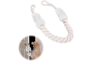 ZYBLSSBB 1 Stück Klemmschutz für Türen, Türkordel schutz, eliminiert ein Geräusch, Türklemmschutz aus weißer Baumwolle, um zu verhindern, dass Babys, Kinder und Haustiere Türen zuschlagen, Fingerschutz, 60 cm