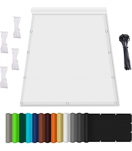 Sonnensegel Wasserdicht 1,2x4m Rechteckig - 98% UV-Schutz, Wetterfest, Inkl. Befestigungsseile Für Garten & Terrasse