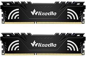 Wlizedle DDR3 RAM 16GB Kit (2x8GB) 1600MHz CL11 U-DIMM Desktop Memory PC3-12800 240-Pin 1.5V 2Rx8 Dual Rank Channel Non-ECC Unbuffered PC Computer Sdram Sticks Module Upgrade, Black