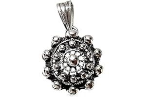 Inmaculada Romero IR Colgante plata Ley 925m mujer 18mm. charro oxidado