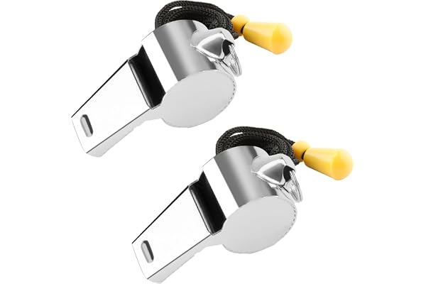 Luktastic Sifflet De Sport,Sifflet Arbitre,Sifflet Arbitre Football,Sifflet Puissant,Sifflet De Football,Sifflet D'extérieu,Sifflet Fort,Sifflet Fort Et Net avec Cordon,2/3 Pièces Sifflets Sport