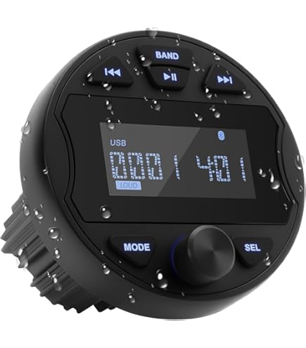 Bootradio RF Audio One waterdichte radio - ronde radio - Montagne Watersport