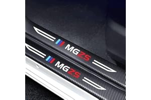 MOOWI 4Pcs car door sill protector for MG ZS, Anti Scratch Car Door Edge Guards Door Entry Guard Stickers Threshold Pedal Anti Scratch