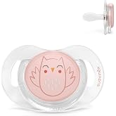 Suavinex, Pacifier for Babies 0-6 Months, Pacifier with Physiological Silicone Teat SX Pro, Flatter, More Flexible Teat, Bonh