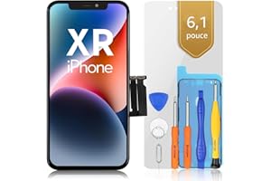 bokman Écran pour iPhone XR, 6.1 Pouces Affichage FHD et Remplacement de l'écran Tactile (Face ID, True Tone Programmable)