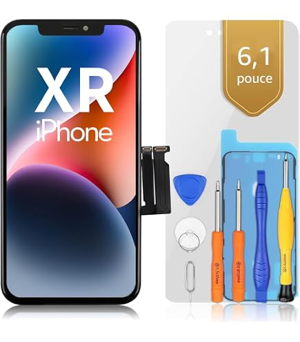 Vitre Arrière De Remplacement Pour IPhone XR - Noir - Qualité Supérieure