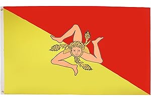 BANDIERA SICILIA 90x60cm - BANDIERA SICILIANA - ITALIA 60 x 90 cm - AZ FLAG