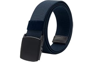LionVII Ceinture Élastique pour Homme - Boucle en Plastique - Sangle de Ceinture Entièrement Réglable pour le Travail Taille Ajustable 75-125cm(28-49")