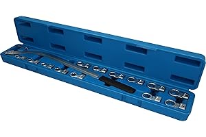 BRILLIANT TOOLS BT571060 Jeu de clés pour poulie et tendeur, 15 pcs [Powered by KS TOOLS]