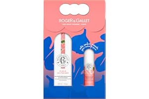 Roger & Gallet - Coffret cadeau Eau Parfumée Bienfaisante Fleur de Figuier 30ml et Parfum Solide - Cadeau Femme - Senteur Fraîche et Relaxante aux Notes Fruitées et Florales