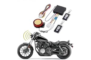 BAITHNA DC12V Motorcycle Anti-Theft Alarm Security System Remote Control Engine Start Bike Anti-Hijacking Cutting Off Remote Engine Start Arming Disarming