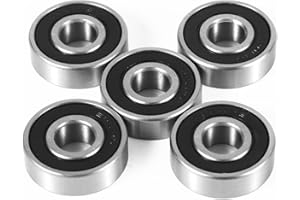 NQEUEPN 5pcs 6201RS Front and Rear Wheel Bearing Kits for Coleman CT100U CC100X, Wheel Bearings Replacement for Baja Motorsports 97cc Doodle Bug Motovox MBX10 Classic 80cc Mini Bike Go Kart Parts