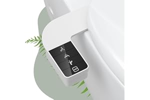 Bidet Toilette WC Eau Froide, Sunowl Bidet Toilette WC, Pulvérisateur Bidet WC Non Electrique, Pression d'eau Réglable, Double Buses Rétractables Autonettoyantes, Nettoyage Avant et Arrière