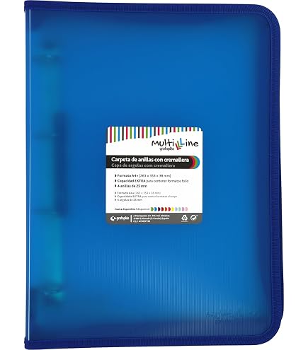 Classeur à 4 Anneaux A5 Grafoplas - Polyfoam Léger Et Résistant, Couleur Menthe - Avec Recharge, Intercalaires, Enveloppe - Élastique De Fermeture