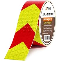 CSPARKV 3 Rouleaux De Ruban Réfléchissant, 2.5cm X 3m Autocollante Imperméable Bande