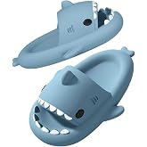 SAGUARO Shark House Slippers for Children and Adults Sizes 7-12 UK | Shark Flip Flops, EVA Slippers, Lightweight, Non-Slip, I