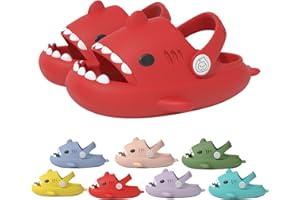 YImoomus Sharklas Originales NiñO, Sharky Chanclas Suela Gruesa Antideslizante, Sharklas Niña Tiburón Verano Zapatillas