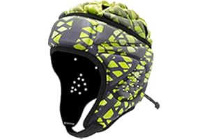 DSFSAEG Rugby Headguard,Soft Helmet Headgear for Flag Football Head Protective Cover for Youth(C,size:L)
