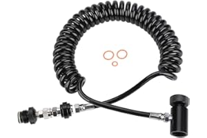 TREETDOBV Paintball Marker, Remote Coil, Cylinder Connection Valve Hose, Corrugated Hose, Paintball Gear Equipment, Durable Protable Regulator, Paintball Remote Bleeder, Paintball Mamba for 4500 psi HPA