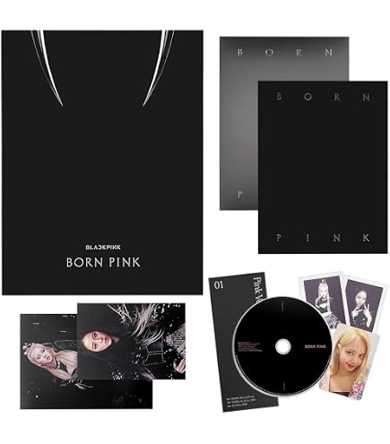 BLACKPINK Square Up 1st Mini Album Pink Version - CD + Photobook + Cartes Photos Bonus