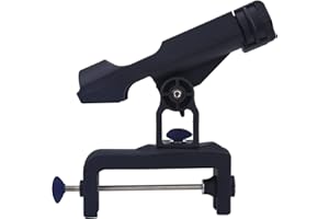 Support de Canne à Pêche Boaby, 360° Réglable, Bateau, Kayak, Canoë, Yacht, Nylon, Montage sur Surface, 14 cm (5.51 po)