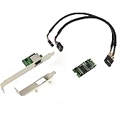 KALEA-INFORMATIQUE M2 M.2 NGFF PCIe B M Key Karte 2.5 Gigabit RJ45 LAN ethernet 10 100 1000 1G 2.5G mit Intel I225 Chipsatz.