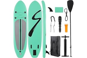 TLSUNNY Tavola Sup Gonfiabile Adulti, 305 x 76 x 15 cm - Stand Up Paddle Board Gonfiabile con Grande Stabilità per Tutti I livelli Di Abilità, Per Yoga Touring Pesca, 200 kg