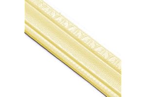MOCASTLE Wallpaper Borders Self Adhesive 230cmx8cmx4.5mm Waterproof Anti-Collision Skirting Board Trim Line Border Wall Trim for Corner Line Ceiling Border, 1PC (Yellow)
