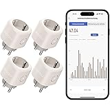 Nooie Presa Intelligente Wifi Compatibile con Alexa/Google Home, Mini Smart Plug con App Controllo Remoto, Temporizzazione,Co