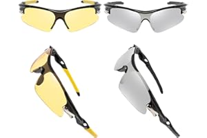 BDSHUNBF 2 Occhiali da Sole Sportivi da Ciclismo,Occhiali da bicicletta antivento,occhiali da ciclismo per uomini donne,protezione UV400,per ciclismo,motociclismo,corsa,sci,alpinismo,pesca ecc