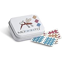 Moskinto Mückenpflaster Familienpackung mit 42 bunten Pflaster in der Dose Juckreiz, Stechmücken, Bremsen, Bienen…