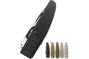 DFANCE Custodia Doppia per fucile,Fodero Porta Fucili Imbottito,Fucile di Canna da Pesca Borsa,Fodero Porta Fucili Imbottito,Resistente e Impermeabile,per Conservare Braccia