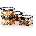 Claiez Air Tight Containers For Kitchen Organizer Storage Set, Kitchen Accessories Items Kitchen Storage Set Pantry Organization And Kitchen Storage (700ml Pack Of 4)