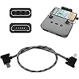 Aradoea 30CM Type-C to Micro USB for DJI Remote Controller Cable DJI Mavic USB C Charging Date Cable Remote Controller Wire Light Weight Fit for Mavic Air Mini Mavic Pro Spark(Type C Connector Black)