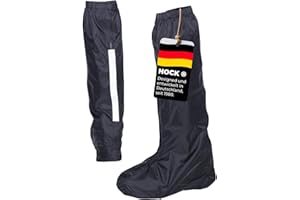 ‎HOCK HOCK Unisex Bicycle Rain Gaiters with Reflectors - Knee-Length Gaiters Overshoes 100% Waterproof - Bicycle Rain Cover for Men and Women