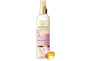 Pantene Hair Oil and Heat Protection Spray, Leave In Conditioner Detangling Hairspray Treatment With Biotin, Tames Frizz and Protects Against Split Ends, 145ml