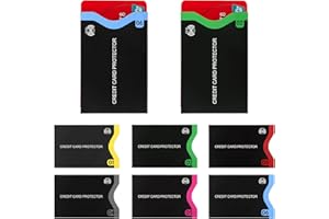 Dimeho 12 Pack RFID Blocking Sleeves Identity Card Protection Cover Travel Secure RFID Blocker Colorful Numbered Prevent Electronic Theft Envelopes for Credit Debit Card Passport