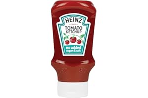 Heinz Ketchup di pomodoro senza zuccheri aggiunti e sale, 425 g