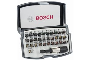 Bosch 32x Zestaw mieszany bitów do wkrętarek Extra Hard, 32 szt. | 105 x 67 mm, Akcesoria Śrubokręt