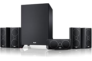 Teufel CONSONO 35 MK3 5.1 Set - Heimkino mit Micro-HiFi-Satelliten, Höhe Sprachverständlichkeit, Starker Subwoofer(optional kabellos) - Schwarz